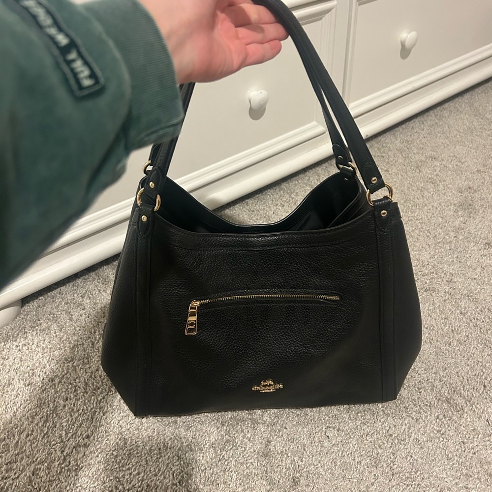 Coach Black Leather Women's Bag - Picture 2 of 5